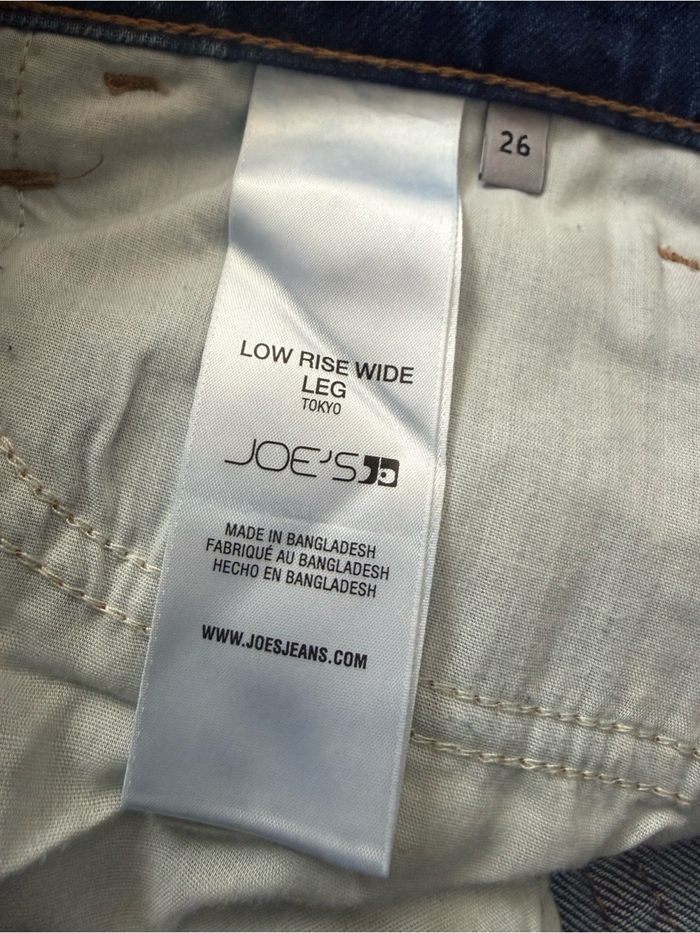 JOE’S JEANS Low Rise Wide Leg in Tokyo. Size 26. NWT - Picture 8 of 10